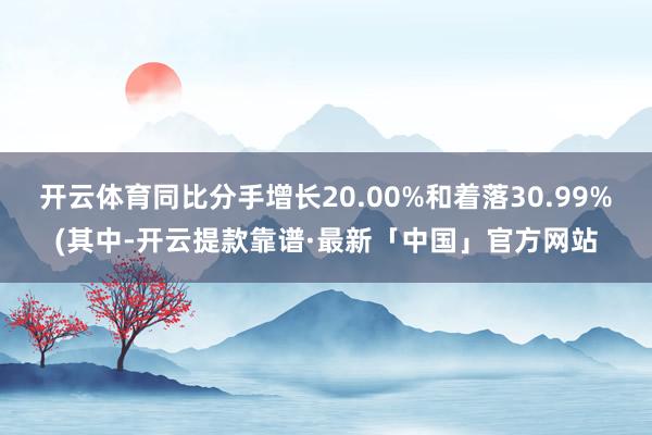 开云体育同比分手增长20.00%和着落30.99%(其中-开云提款靠谱·最新「中国」官方网站